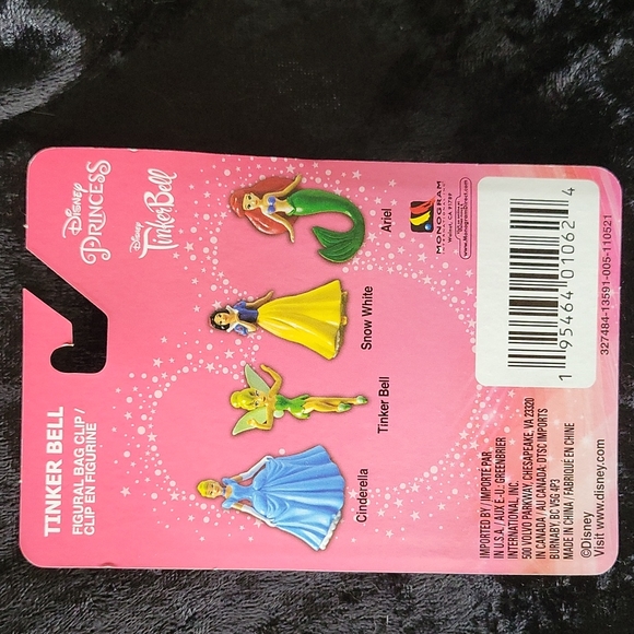 🆕️ Disney Princess Figural Bag clip/ Figurines Set of 4 - Picture 5 of 9